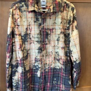 Zara Multicolor Plaid Shirt